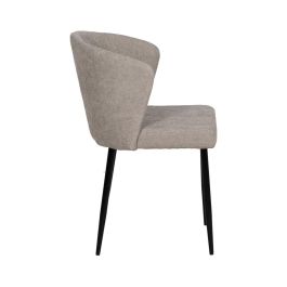 Silla Gris Tejido-Metal Contract 52,50 X 55 X 80 cm