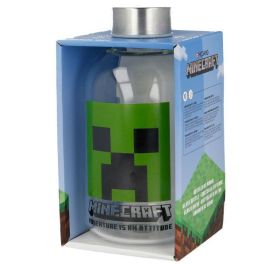 STOR Botella de Agua Reutilizable de Cristal de Borosilicato Minecraft 620ml con Tapón Hermético Libre de BPA Precio: 9.68999944. SKU: B12JG9J2LR