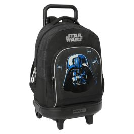 Mochila Escolar con Ruedas Star Wars Rebellion Negro 33 x 45 x 22 cm