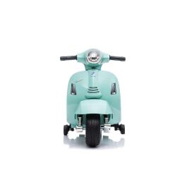 Ociotrends Mini Vespa Verde Oliva MP- 6V 4 AH - 1 Motor Infantil Eléctrica con Luces y Sonidos
