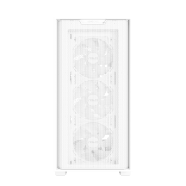 ASUS A21 PLUS - Torre de PC Blanco, Compatible con micro ATX/Mini-ITX, Incluye 4 Ventiladores, Hasta 360mm Radiador, Ref. 90DC00H3-B19000