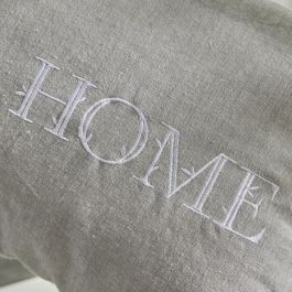 Cojín - HOY - CHARME - Estampado x Chambray x Bordado Capucine - 30 x 50 cm
