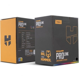 Nox NXHUMMERPROLINKBK Pack 3 Ventiladores 12cm ARGB Magnéticos PWM Control de Iluminación y Velocidad