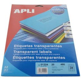 Apli Etiquetas Adhesivas 70x37 mm Láser, 480 Unidades, Poliéster Translúcido, Resistente a Intemperie Precio: 23.89000042. SKU: B18769A58F