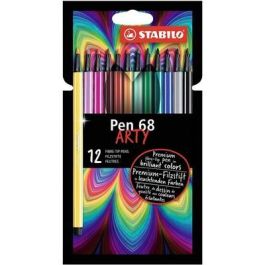 Stabilo Pen 68 Rotuladores Arty C-Surtidos Intensos, Estuche Cartón 12 Ud, Punta 1 mm, Tinta Base Agua Precio: 9.5000004. SKU: S8417669