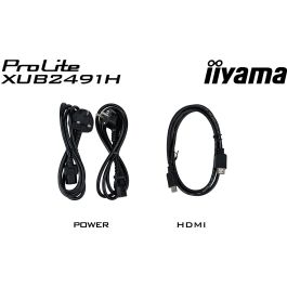 Iiyama Monitor ProLite XUB2491H-B1 24", Panel IPS, 100Hz, HDMI, DisplayPort, Full HD, Ajustable en Altura, Sin Altavoces