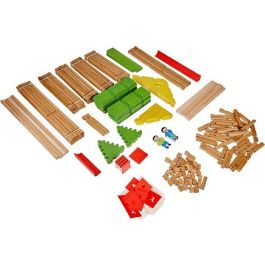 Jeujura My Wooden Chalet - Juego de Construcción de Madera Natural y Teñida con 175 Piezas, para Niños a partir de 5 años