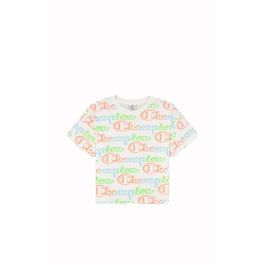 Camiseta de Manga Corta Mujer Champion Crewneck Croptop Blanco 2XL