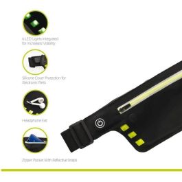 Schildkrot SCH3830058980347 Riñonera Deportiva Cinturón de Correr Running Wheel Bee Night Runner con Luz LED