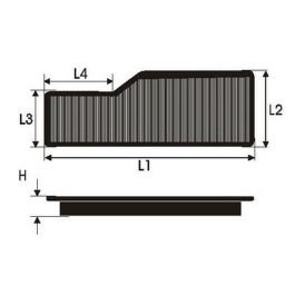 Filtro de aire Green Filters P965006