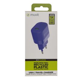 muvit for change cargador de pared Tipo C PD 25W Azul