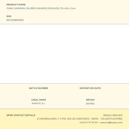 Nayeco Cuna cuadrada 76x60x21cm colores variados rojo/azul