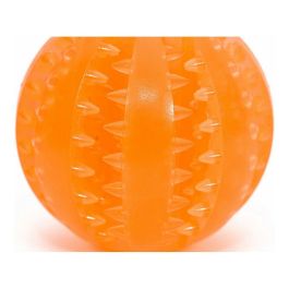 Gloria Pelota Dental Resistente TPR 7 cm para Perros | Juguete Masticable con Hendiduras para Limpieza de Sarro y Dispensador de Premios