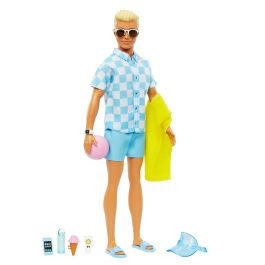 Barbie Muñeco Ken Día De Playa HPL74 Mattel Muñeco con Accesorios Playeros para Niños y Niñas +3 Años Precio: 18.49999976. SKU: B193F2MP6B