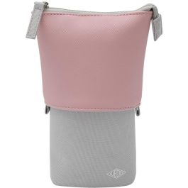 WEDO 242 73009 My Butler - Estuche suave de tela/imitación piel/poliéster, rosa/gris, con cremallera Precio: 20.69000054. SKU: B1EALTV334