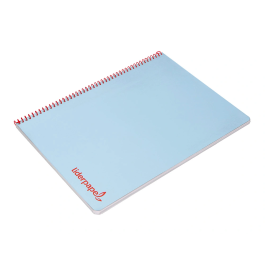 Liderpapel Cuaderno Espiral A4 Wonder Tapa Plástico 80 Hojas 90gr Cuadro 4mm Azul