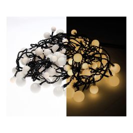 Lumineo Guirnalda Cherry 120 LEDs Luz Cálida Exterior 9m Cable Negro IP44 220V Ø14/19/24mm