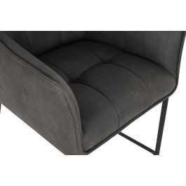 DKD Home Decor Taburete Marron Oscuro Negro 60 x 107 x 59 cm