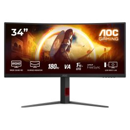AOC CU34G4 34" (3440x1440) FastVA 180Hz 0.5ms Curvo HDR10 FreeSync Premium HDMI DisplayPort Gaming Monitor Negro Precio: 269.98999951. SKU: B1HVGN7JQK