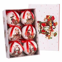 Bolas de Navidad Rojo Multicolor Papel Polyfoam 7,5 x 7,5 x 7,5 cm (6 Unidades) Precio: 17.6538996491. SKU: B1KFDVPS8Z