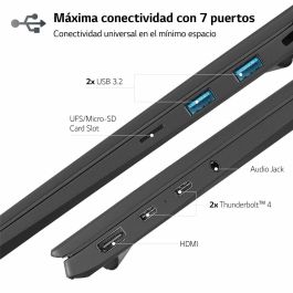 LG 17Z90R Gram Portátil Ultraligero 17" 2K WQXGA 144Hz Intel i7-1360P 32GB 512GB SSD RTX 3050 Win 11 Negro LG 17Z90R Gram Portátil Ultraligero 17" 2K WQXGA 144Hz Intel i7-1360P 32GB 512GB SSD RTX 3050 Win 11 Negro
