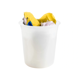 Q-connect Papelera Plástico Transparente 13 Litros 275x285 mm