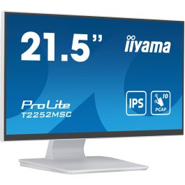 iiyama ProLite T2252MSC-W2 Monitor Táctil 21.5" FHD IPS 1920x1080 5ms Blanco con Altavoces HDMI DP USB 3.2