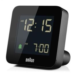 Braun BC-09-B Reloj Despertador Digital Negro con Snooze Pantalla LCD Retroiluminada