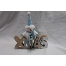 DKD Home Decor Decoración Navidad Alpina Madera Poliéster Natural Azul 20 x 20 x 2 cm (6 Unidades) Precio: 23.50000048. SKU: B1DM69D7VX