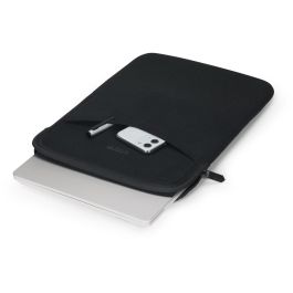 Dicota D31995-DFS Sleeve Eco SLIM para Microsoft Surface, Funda de Neopreno Reciclado Negra 13-15" Compatible con Book 3, Laptop 3/4/5