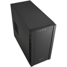 Sharkoon S1000 Caja PC Compacta Micro-ATX con Túnel Inferior para Fuente/Discos y Flujo de Aire Optimizado - Negro