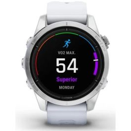 Garmin epix Pro (Gen 2) Smartwatch GPS 42mm AMOLED Pantalla Táctil Wi-Fi Plata Correa Blanca 1.2" 32GB
