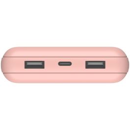 Belkin BPB012btRG Powerbank, 20.000mAh, 15W, USB-A y USB-C, Rosa