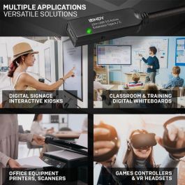 Lindy 43376 - Cable Extensión Activo USB 3.0 de 10m Tipo A a C, 5Gbps para Periféricos