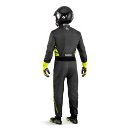 Sparco Traje de Carreras Infinity 5.0 S001103052GSGF Talla 52 Gris Oscuro-Amarillo Fluor Homologación FIA 8856-2018 SFI 3.2A/5