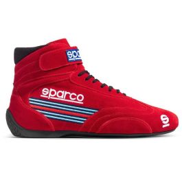 Sparco S00128741MRRS Botas de Carrera Top Martini Racing Rojas Talla 41 con Parte Superior de Ante Suave y Cierre Velcro, FIA 8856-2018