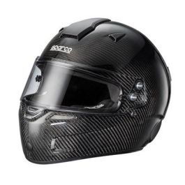 Sparco S0033540XS Casco Air KF-7W Carbono FIA para Karting Negro Talla XS - Doble Ventilación y Visera Ajustable