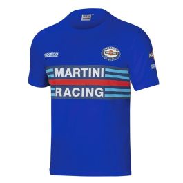 Sparco S01274MRAZ3L Camiseta Martini Racing Réplica Original Manga Corta Azul Claro Talla L