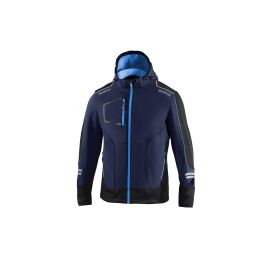 Sparco Chaqueta Soft-Shell Técnica York Azul Marino/Azul - Inserciones Reforzadas, Capucha Desmontable, Multibolsillos Precio: 78.69000018. SKU: B1A79GQGPS