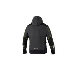 Sparco S02412GSGF0XS Chaqueta Soft-Shell Tech Talla XS Gris-Amarillo Fluo con Logotipos Reflectantes e Inserciones Antiabrasión