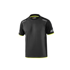 Sparco S02416GSGF4XL Camiseta Tw Gris-Amarillo Fluo Talla XL Algodón Poliéster Piqué Reflectante Alta Visibilidad 170g/m²