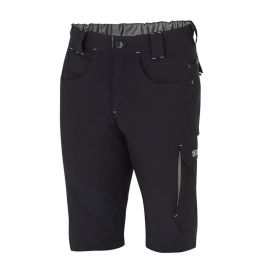 Sparco Bermuda técnica Laredo negro/gris T4-XL - Pantalón elástico multibolsillo, bandas reflectantes, material antiabrasión nylon/spandex Precio: 44.5000006. SKU: B13MX3LJ98