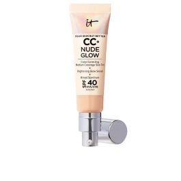 Base de Maquillaje Cremosa It Cosmetics CC+ Nude Glow Light Medium Spf 40 32 ml Precio: 33.94999971. SKU: B188F57C6R