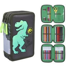 Estuche Escolar con Accesorios Jurassic Park Multicolor Verde oscuro Estuche Escolar con Accesorios Jurassic Park Multicolor Verde oscuro