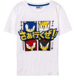 Camiseta de Manga Corta Infantil Sonic Blanco Precio: 13.95000046. SKU: S0735883