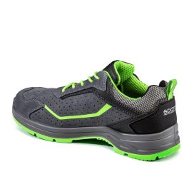 Sparco S0753844GRVF Zapato Seguridad Indy Felix S1P ESD Gris-Verde Fluor Talla 44 Puntera Fibra Vidrio Antiperforación Ladder Grip