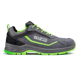 Sparco S0753844GRVF Zapato Seguridad Indy Felix S1P ESD Gris-Verde Fluor Talla 44 Puntera Fibra Vidrio Antiperforación Ladder Grip