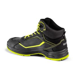 Sparco S0754443GSGF Zapato de Seguridad Indy-H Juri S3, Talla 43 Gris-Amarillo, Puntera Fibra de Vidrio, Repelente al Agua
