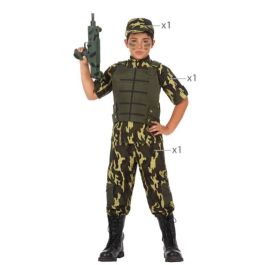 Disfraz para Niños 10954 Militar Verde (4 Piezas)