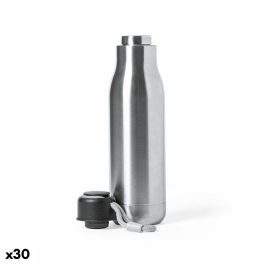 Bidón de Aluminio 141060 830 ml Acero Inoxidable (830 ml) (30 unidades)